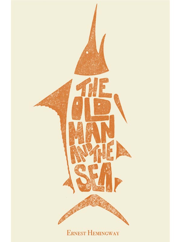 طرح جلد پیرمرد و دریا