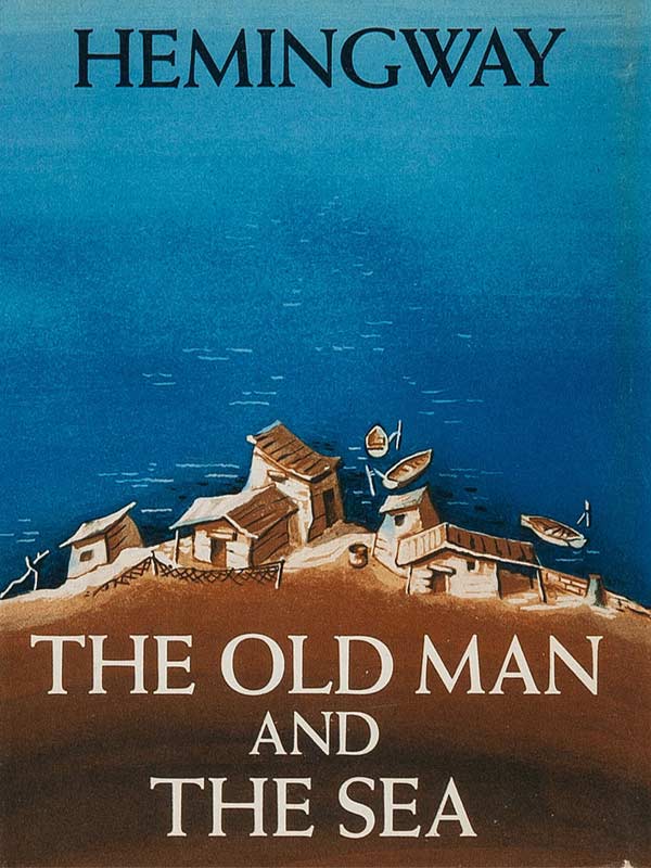 اولین طرح جلد پیرمرد و دریا